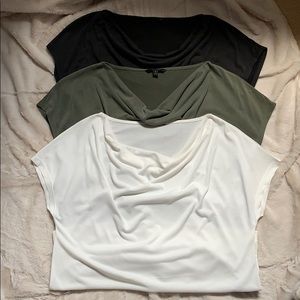 Set of 3 Cowl neck tops